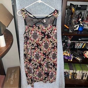 Floral Geometric Causal Holiday Dress